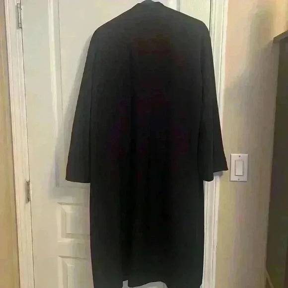 Vintage Madame  Rundge Full length Navy Coat - Picture 5 of 9